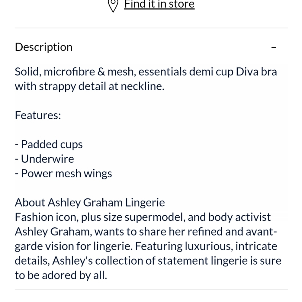 NWT Ashley Graham Demi Cup Diva Bra - Picture 7 of 8